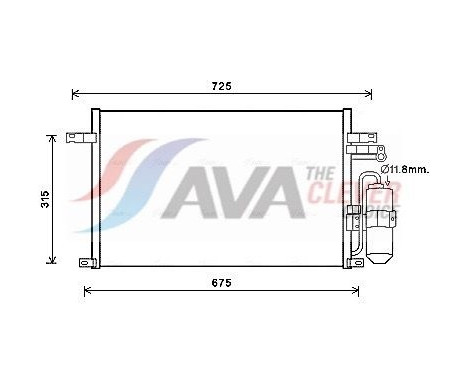 Kondensor, klimatanläggning DW5137D Ava Quality Cooling