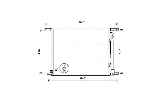 Kondensor, klimatanläggning DWA5139D Ava Quality Cooling