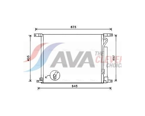 Kondensor, klimatanläggning DWA5139D Ava Quality Cooling