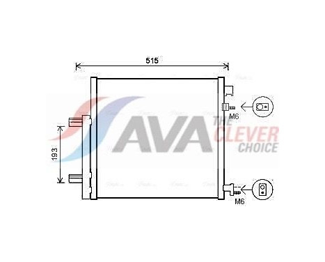 Kondensor, klimatanläggning DWA5140D Ava Quality Cooling, bild 2
