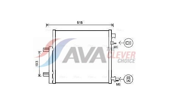 Kondensor, klimatanläggning DWA5140D Ava Quality Cooling, bild 2