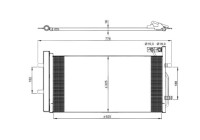 Kondensor, klimatanläggning EASY FIT 350029 NRF