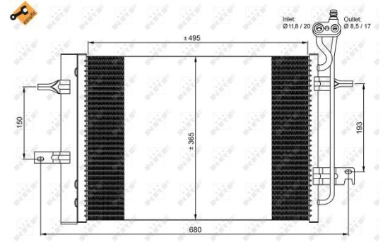 Kondensor, klimatanläggning EASY FIT 350034 NRF, bild 4