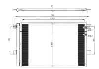 Kondensor, klimatanläggning EASY FIT 350041 NRF