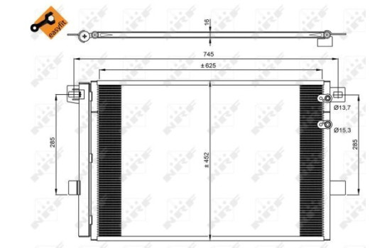 Kondensor, klimatanläggning EASY FIT 350041 NRF, bild 7