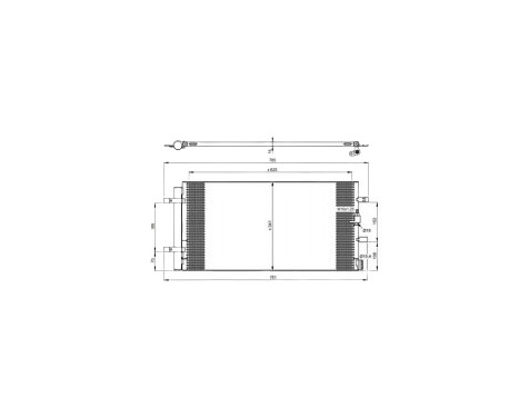 Kondensor, klimatanläggning EASY FIT 350046 NRF