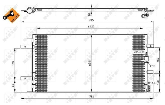 Kondensor, klimatanläggning EASY FIT 350046 NRF, bild 6