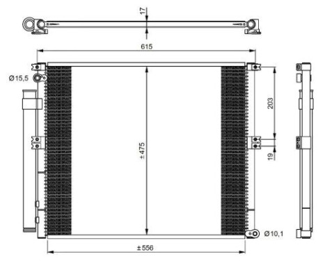 Kondensor, klimatanläggning EASY FIT 350050 NRF