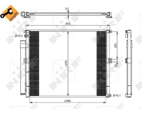 Kondensor, klimatanläggning EASY FIT 350050 NRF, bild 2