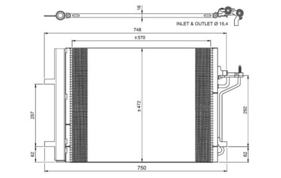 Kondensor, klimatanläggning EASY FIT 350052 NRF, bild 3