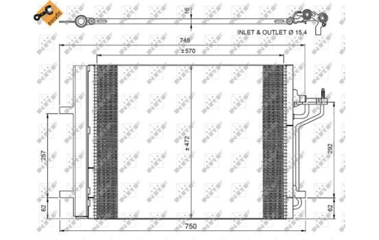 Kondensor, klimatanläggning EASY FIT 350052 NRF, bild 4