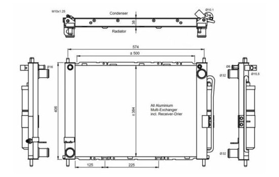 Kondensor, klimatanläggning EASY FIT 350057 NRF, bild 3