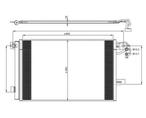 Kondensor, klimatanläggning EASY FIT 350064 NRF, bild 2
