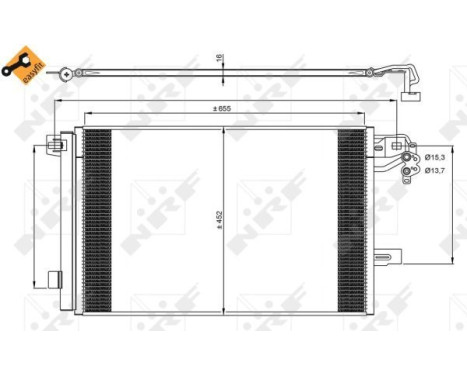 Kondensor, klimatanläggning EASY FIT 350064 NRF, bild 3