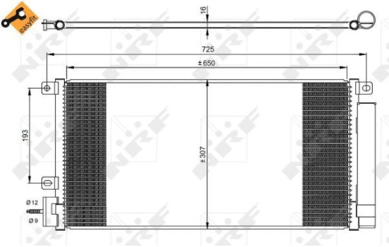 Kondensor, klimatanläggning EASY FIT 350067 NRF, bild 2