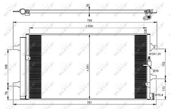 Kondensor, klimatanläggning EASY FIT 350069 NRF, bild 6