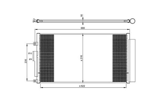 Kondensor, klimatanläggning EASY FIT 350071 NRF, bild 2