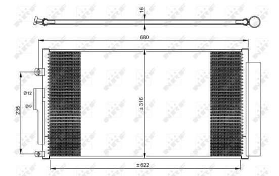 Kondensor, klimatanläggning EASY FIT 350071 NRF, bild 3