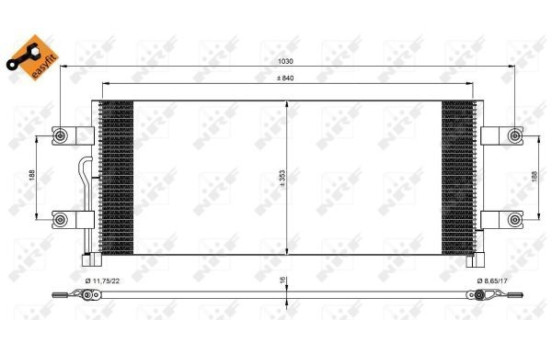 Kondensor, klimatanläggning EASY FIT 350075 NRF, bild 7