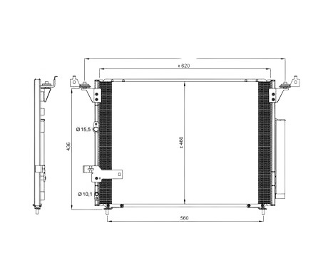 Kondensor, klimatanläggning EASY FIT 350076 NRF, bild 6