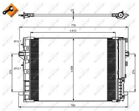 Kondensor, klimatanläggning EASY FIT 350081 NRF, bild 3