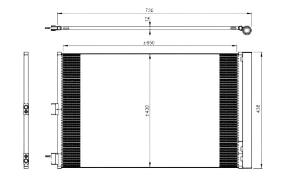 Kondensor, klimatanläggning EASY FIT 350206 NRF, bild 3