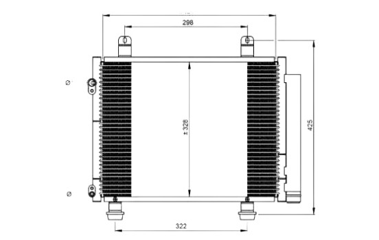 Kondensor, klimatanläggning EASY FIT 350208 NRF, bild 2
