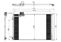 Kondensor, klimatanläggning EASY FIT 350214 NRF