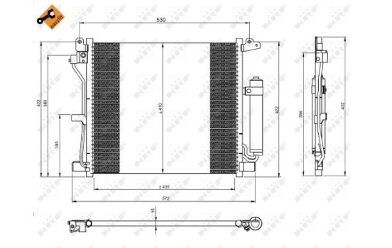 Kondensor, klimatanläggning EASY FIT 350226 NRF, bild 3