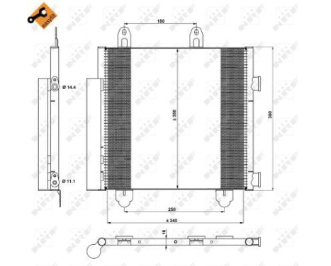 Kondensor, klimatanläggning EASY FIT 350231 NRF, bild 5