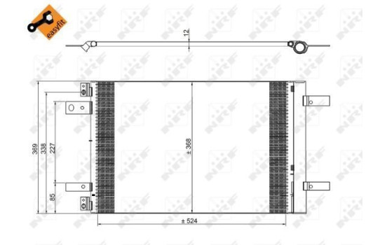 Kondensor, klimatanläggning EASY FIT 350323 NRF, bild 2