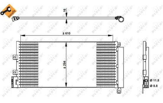 Kondensor, klimatanläggning EASY FIT 350332 NRF, bild 6