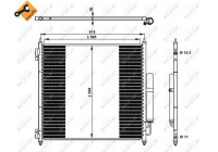 Kondensor, klimatanläggning EASY FIT 350336 NRF