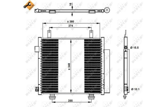 Kondensor, klimatanläggning EASY FIT 350337 NRF, bild 2