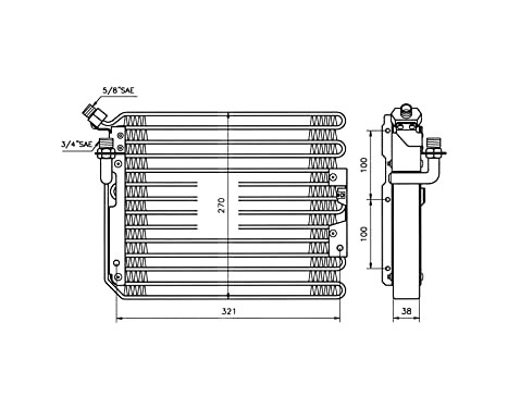 Kondensor, klimatanläggning EASY FIT 35037 NRF