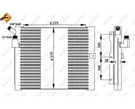 Kondensor, klimatanläggning EASY FIT 35037 NRF, bild 5