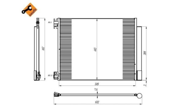 Kondensor, klimatanläggning EASY FIT 350393 NRF, bild 5