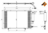 Kondensor, klimatanläggning EASY FIT 350395 NRF