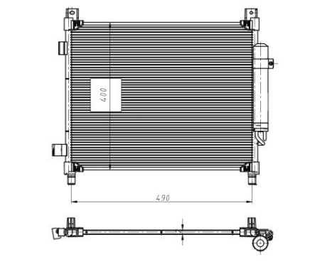 Kondensor, klimatanläggning EASY FIT 350420 NRF