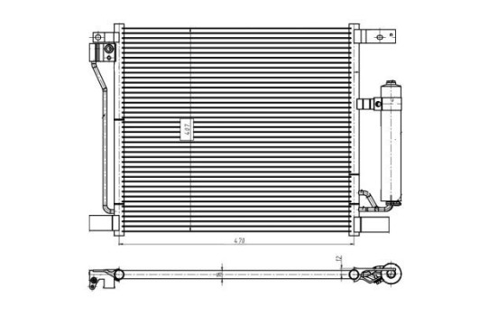 Kondensor, klimatanläggning EASY FIT 350422 NRF, bild 2