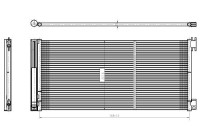 Kondensor, klimatanläggning EASY FIT 350429 NRF