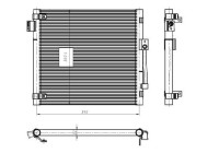 Kondensor, klimatanläggning EASY FIT 350447 NRF