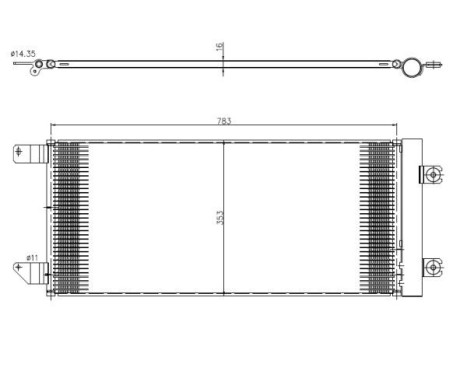 Kondensor, klimatanläggning EASY FIT 350452 NRF, bild 4