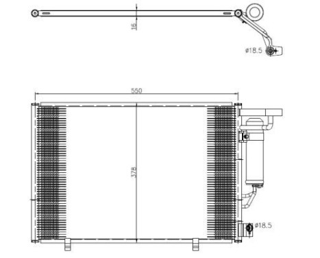 Kondensor, klimatanläggning EASY FIT 350456 NRF, bild 3
