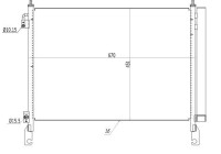 Kondensor, klimatanläggning EASY FIT 350460 NRF