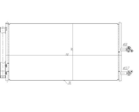 Kondensor, klimatanläggning EASY FIT 350470 NRF, bild 3