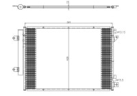 Kondensor, klimatanläggning EASY FIT 350472 NRF