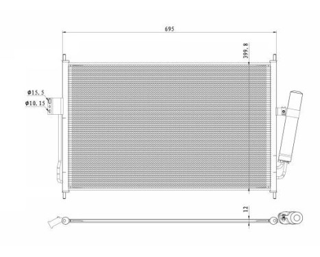 Kondensor, klimatanläggning EASY FIT 350490 NRF, bild 4
