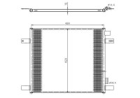 Kondensor, klimatanläggning EASY FIT 350505 NRF