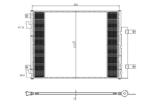 Kondensor, klimatanläggning EASY FIT 350506 NRF, bild 2